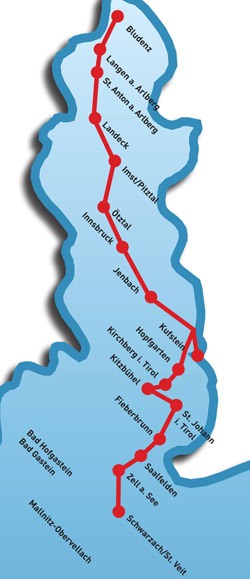 Schnee Express Haltestellen zum Winterurlaub in &Ouml;sterreich