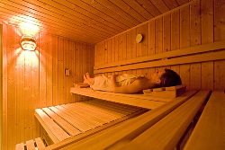 Saunalandschaft in Le Châble Sauna in Verbier